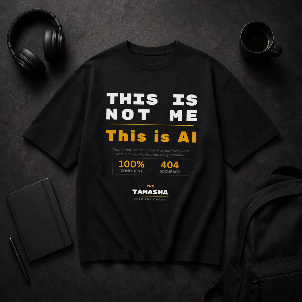 This Is Not Me. This Is AI. – AI Hallucination | Oversized T-Shirt