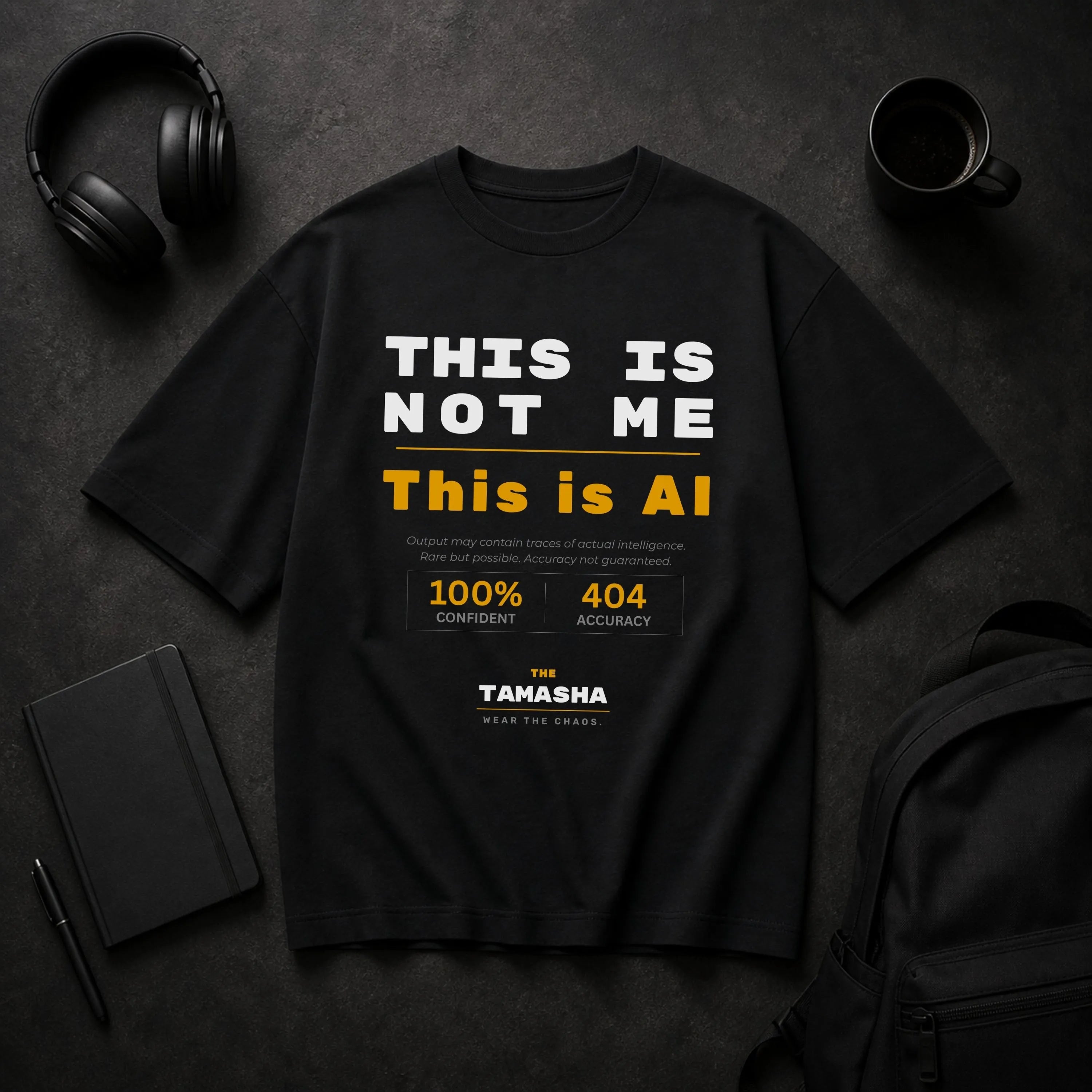 This Is Not Me. This Is AI. – AI Hallucination | Oversized T-Shirt