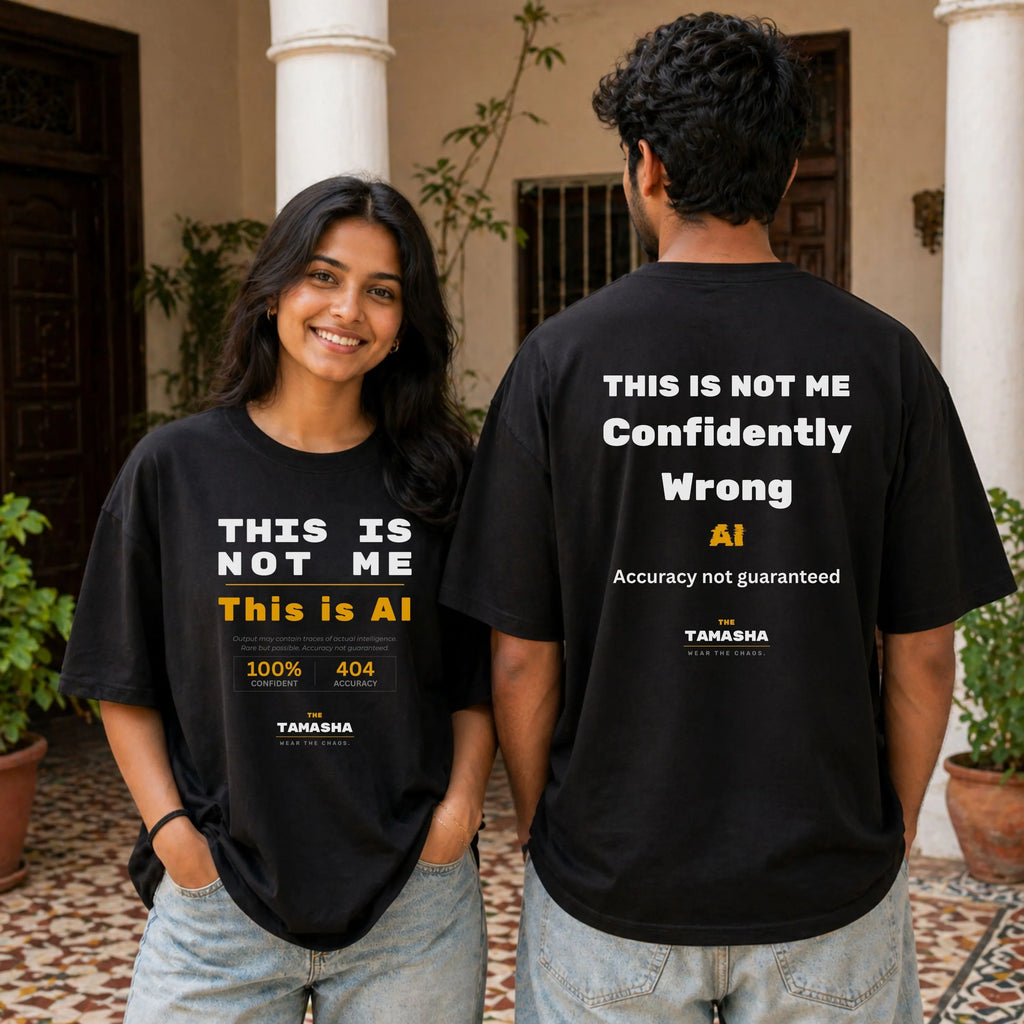 This Is Not Me. This Is AI. – AI Hallucination | Oversized T-Shirt