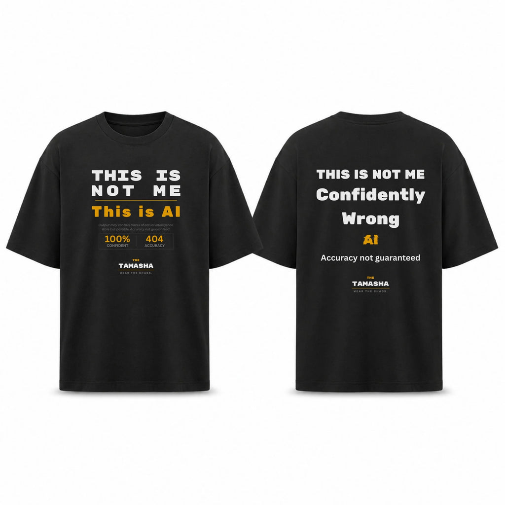 This Is Not Me. This Is AI. – AI Hallucination | Oversized T-Shirt
