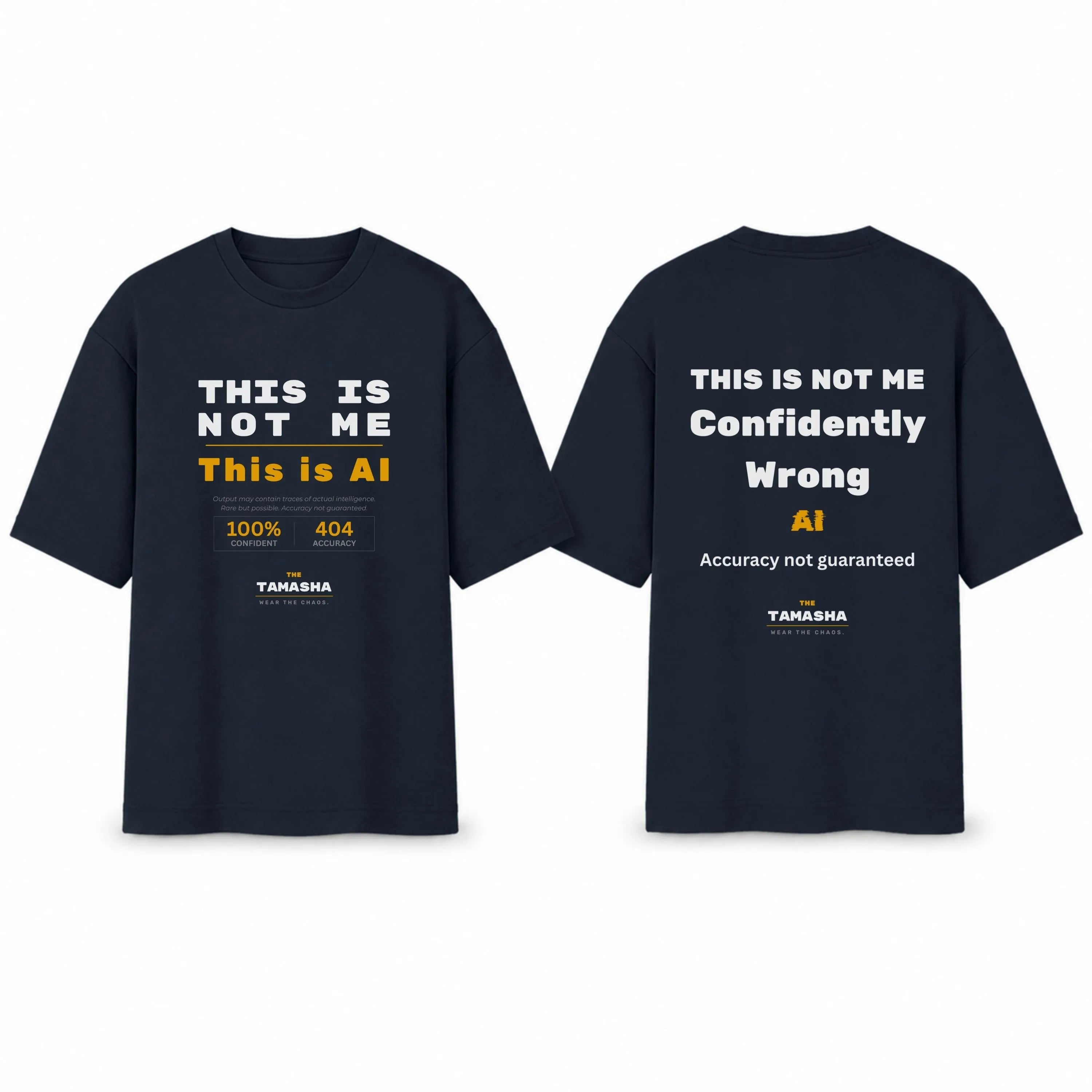This Is Not Me. This Is AI. – AI Hallucination | Oversized T-Shirt