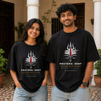 Bholenath Is Typing Shiva Prayers | Oversized T-Shirt | The Tamasha [hero:in_courtyard_black]