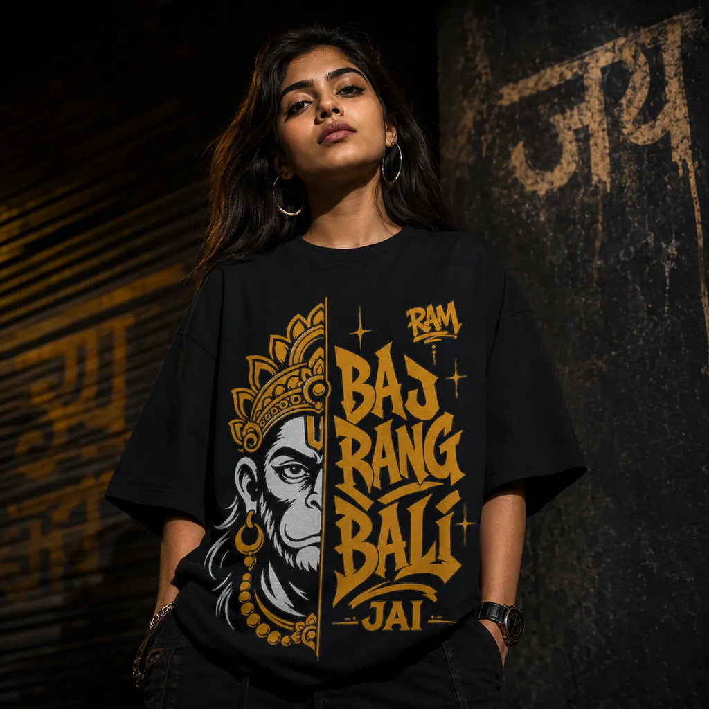 Bajrang Bali Oversized T-Shirt – Divine Streetwear