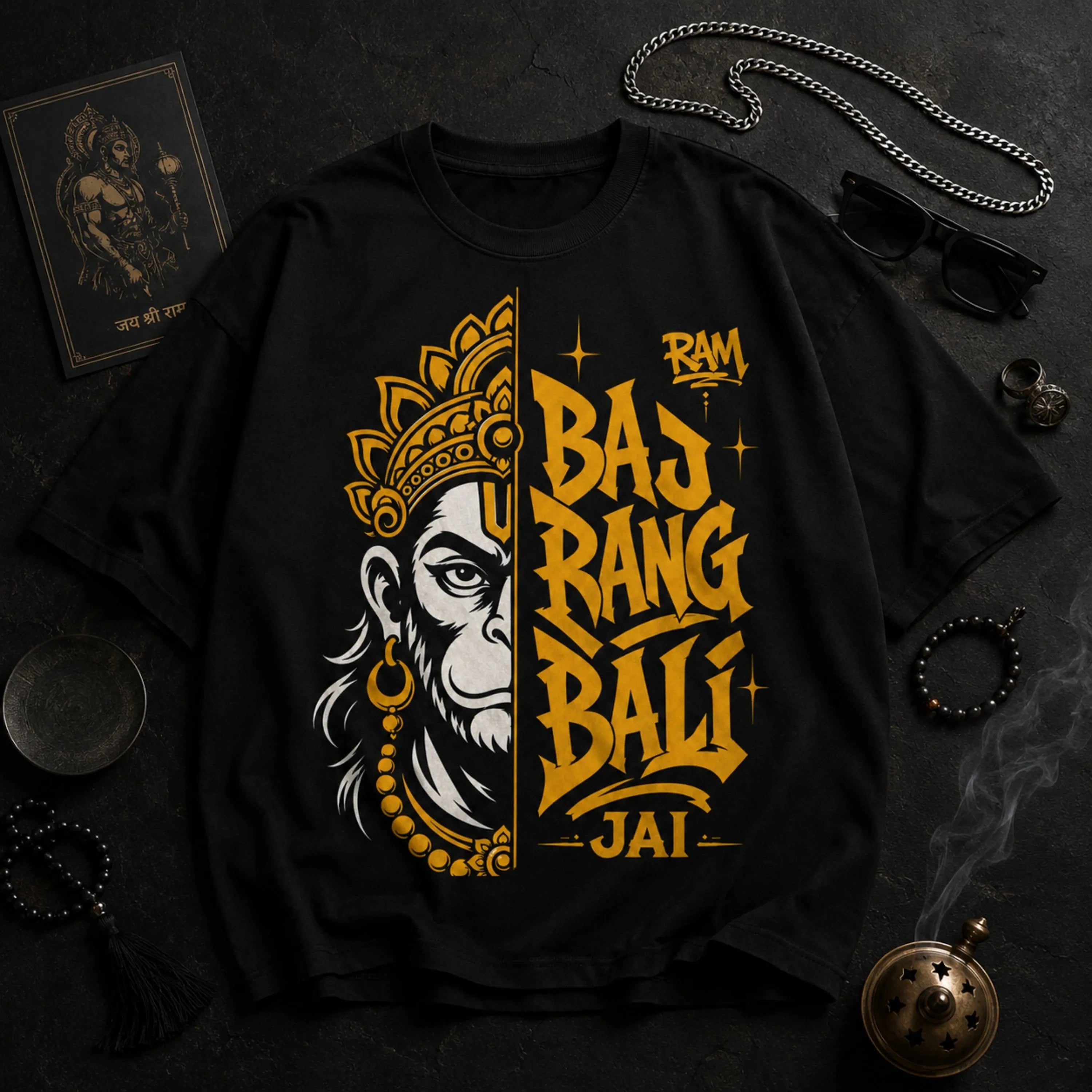 Bajrang Bali Oversized T-Shirt – Divine Streetwear