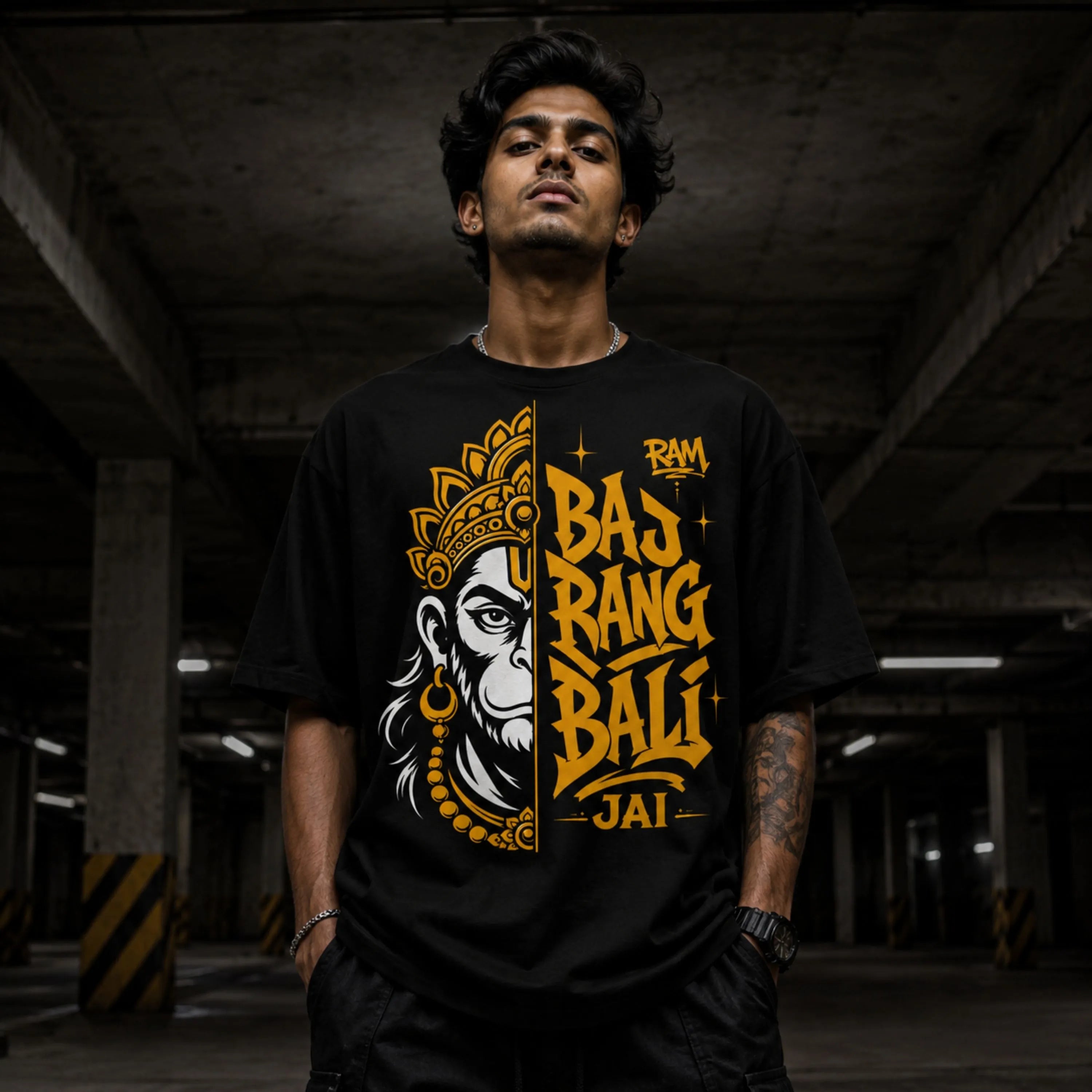 Bajrang Bali Oversized T-Shirt – Divine Streetwear