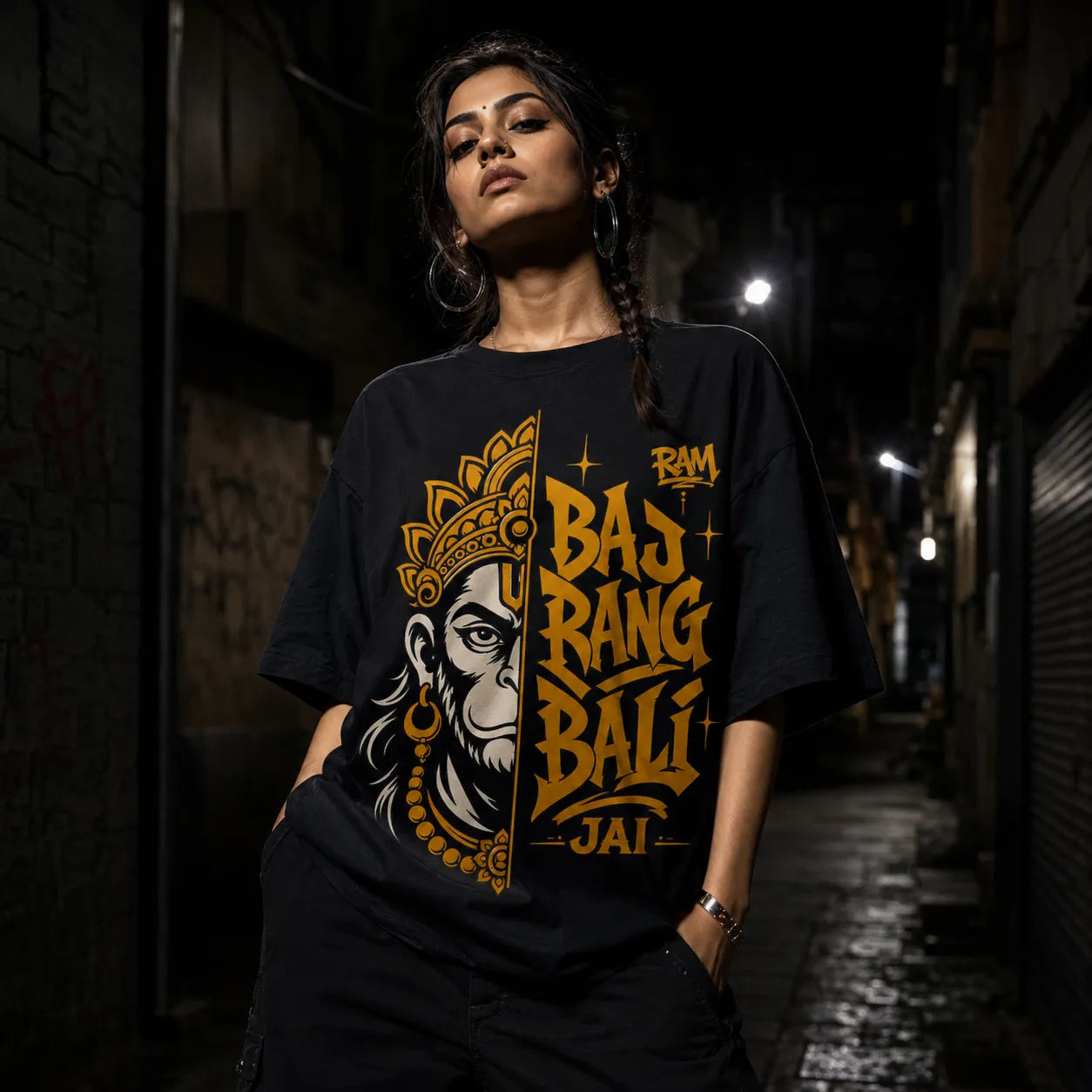 Bajrang Bali Oversized T-Shirt – Divine Streetwear