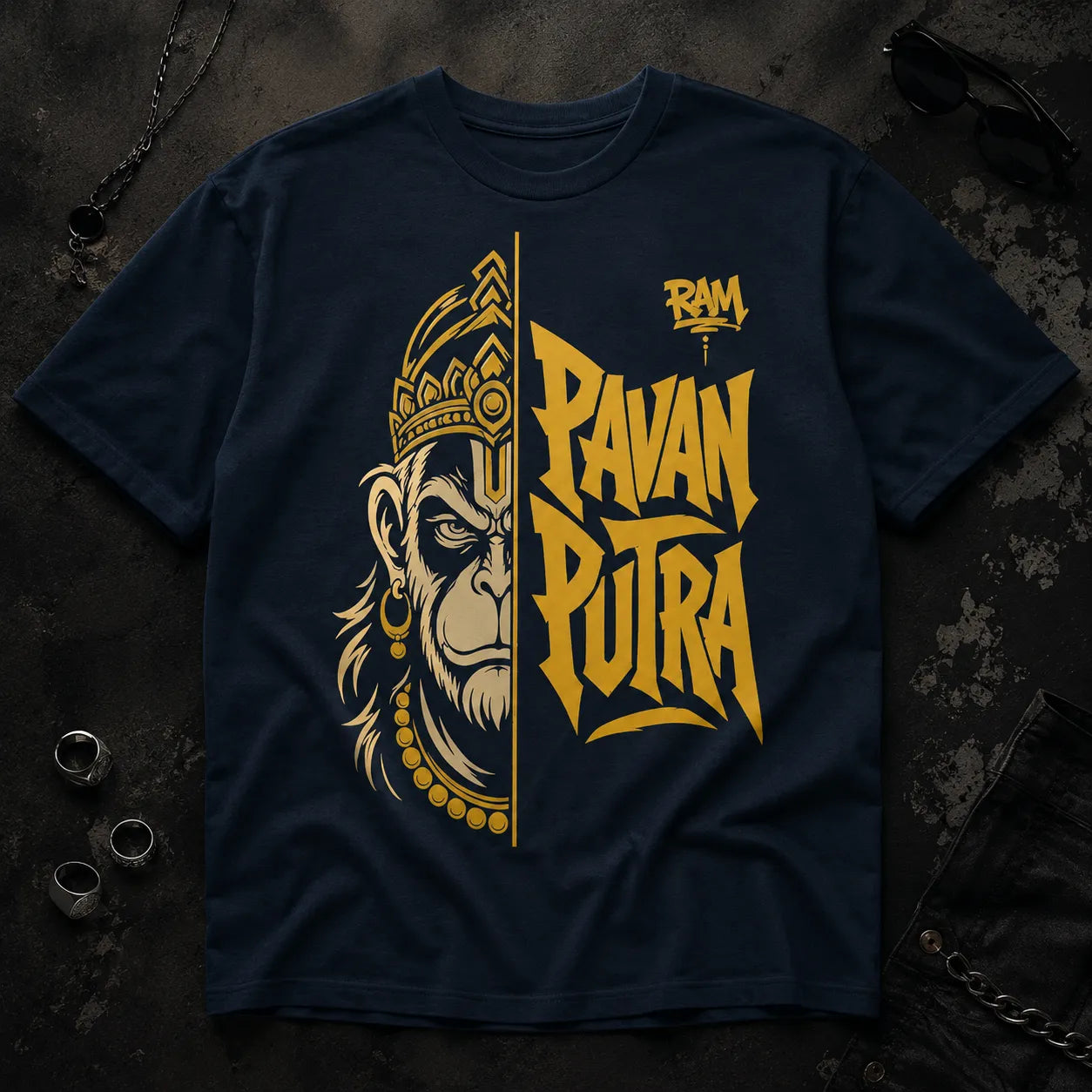 Pavan Putra Hanuman. | Oversized T-Shirt