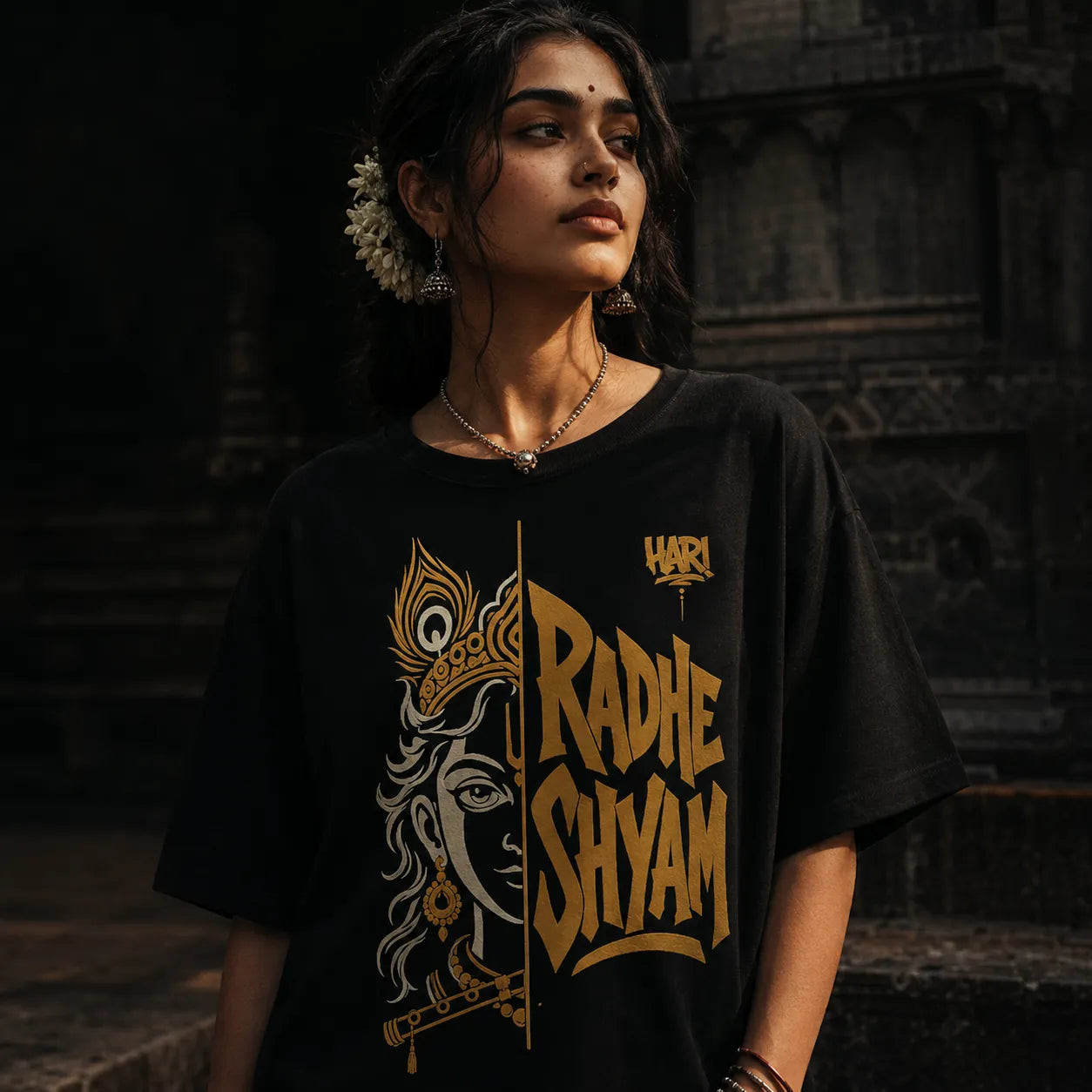 Radhe Shyam. | Oversized T-Shirt