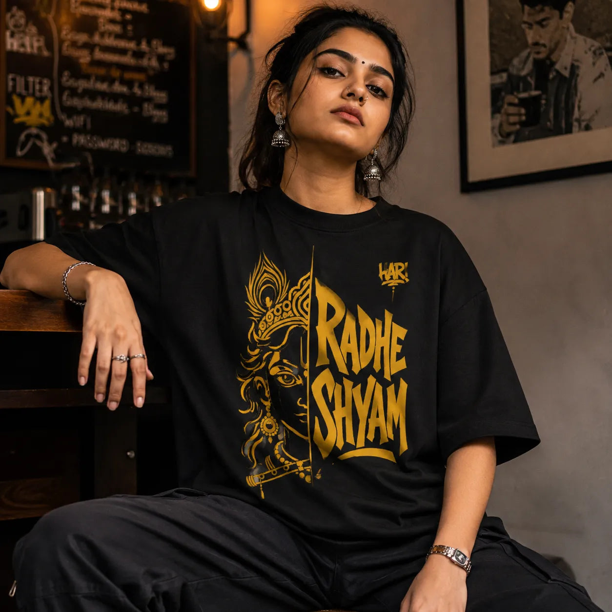 Radhe Shyam. | Oversized T-Shirt