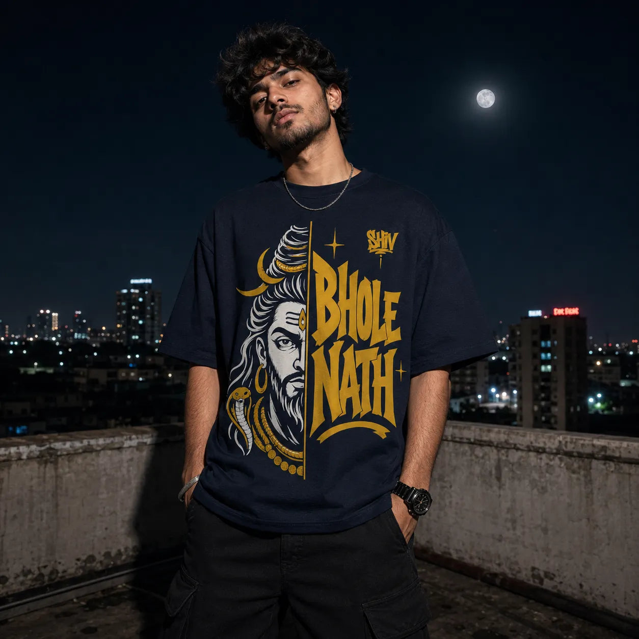 Bhole Nath. | Oversized T-Shirt