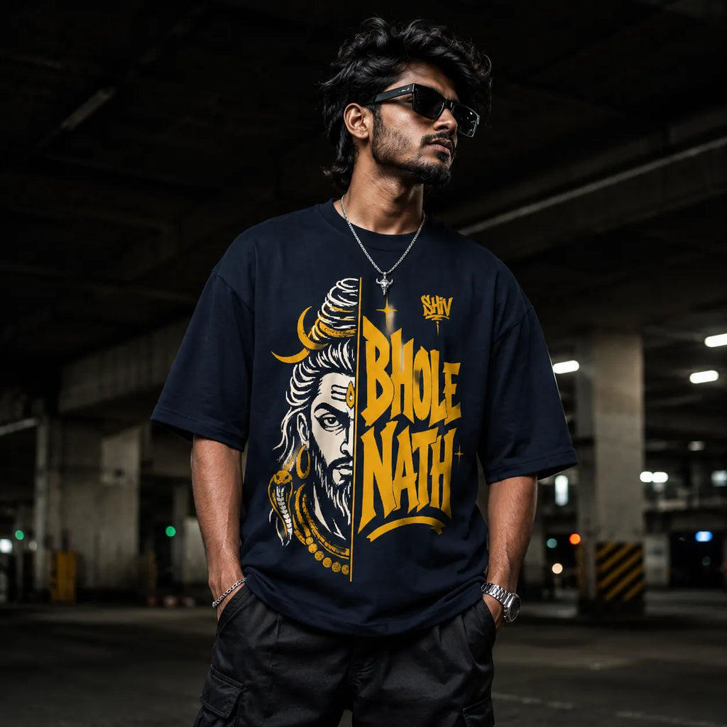 Bhole Nath. | Oversized T-Shirt