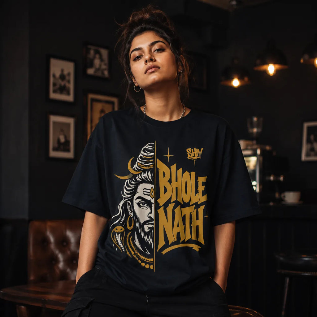 Bhole Nath. | Oversized T-Shirt