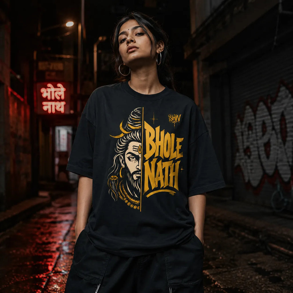 Bhole Nath. | Oversized T-Shirt