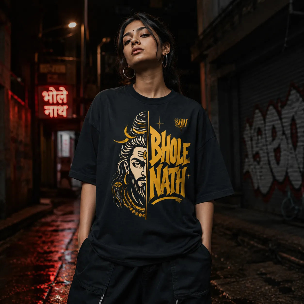 Bhole Nath. | Oversized T-Shirt