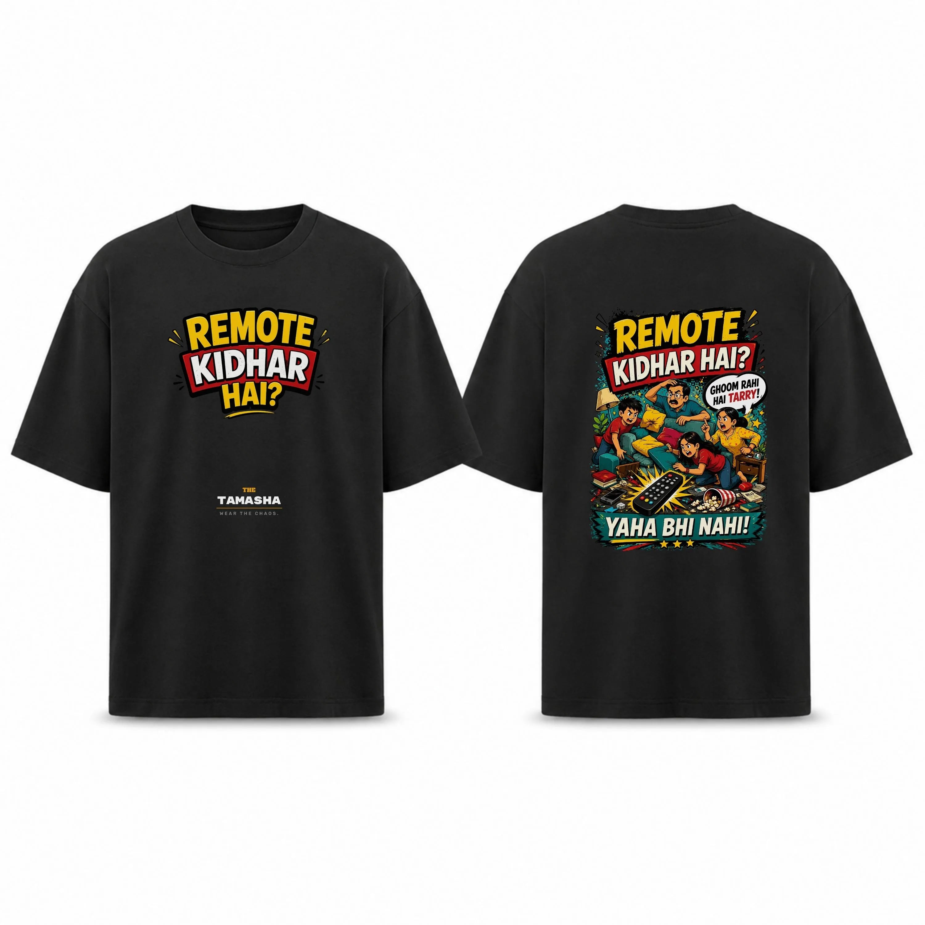 Remote Kidhar Hai? | Oversized T-Shirt