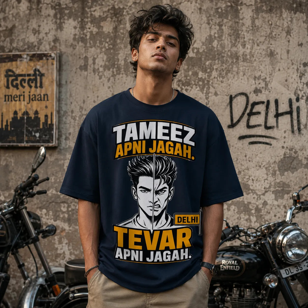 Tevar Apni Jagah. | Oversized T-Shirt