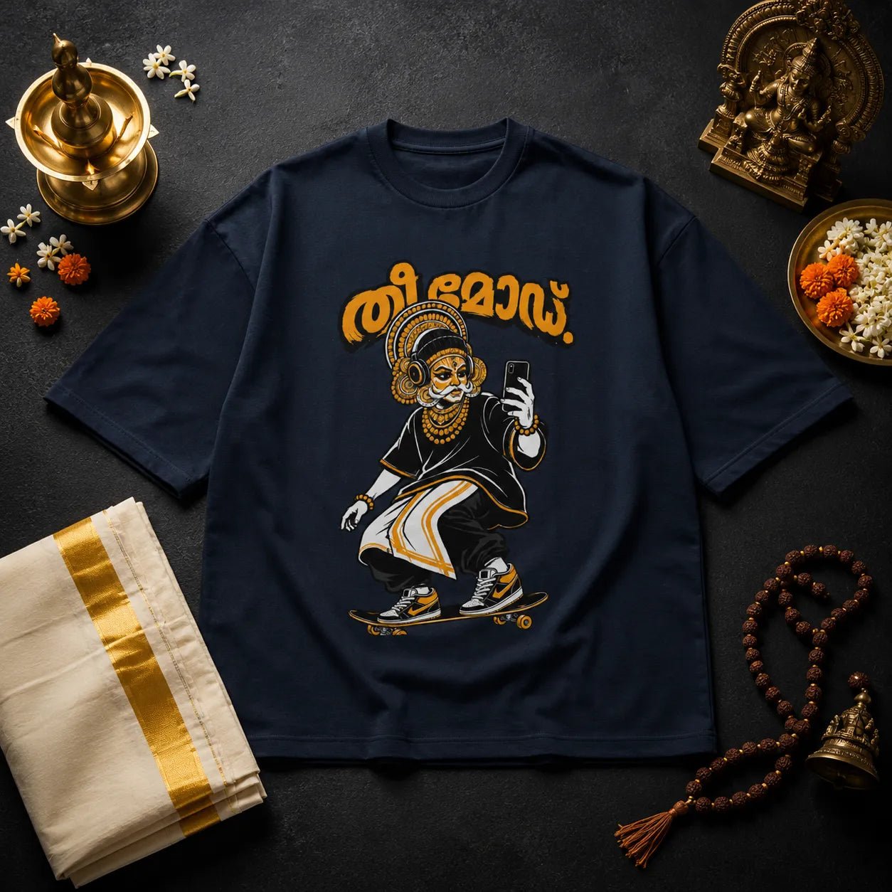 Daivam Moves Different. | Oversized T-Shirt | v-9hGh1CGPaVZW0sALNR4qubTRrA3c8XKc | The Tamasha